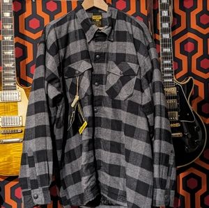 Scorpion Covert EXO Motorcycle Flannel Riding Shirt Mens 3XL Black and Gray